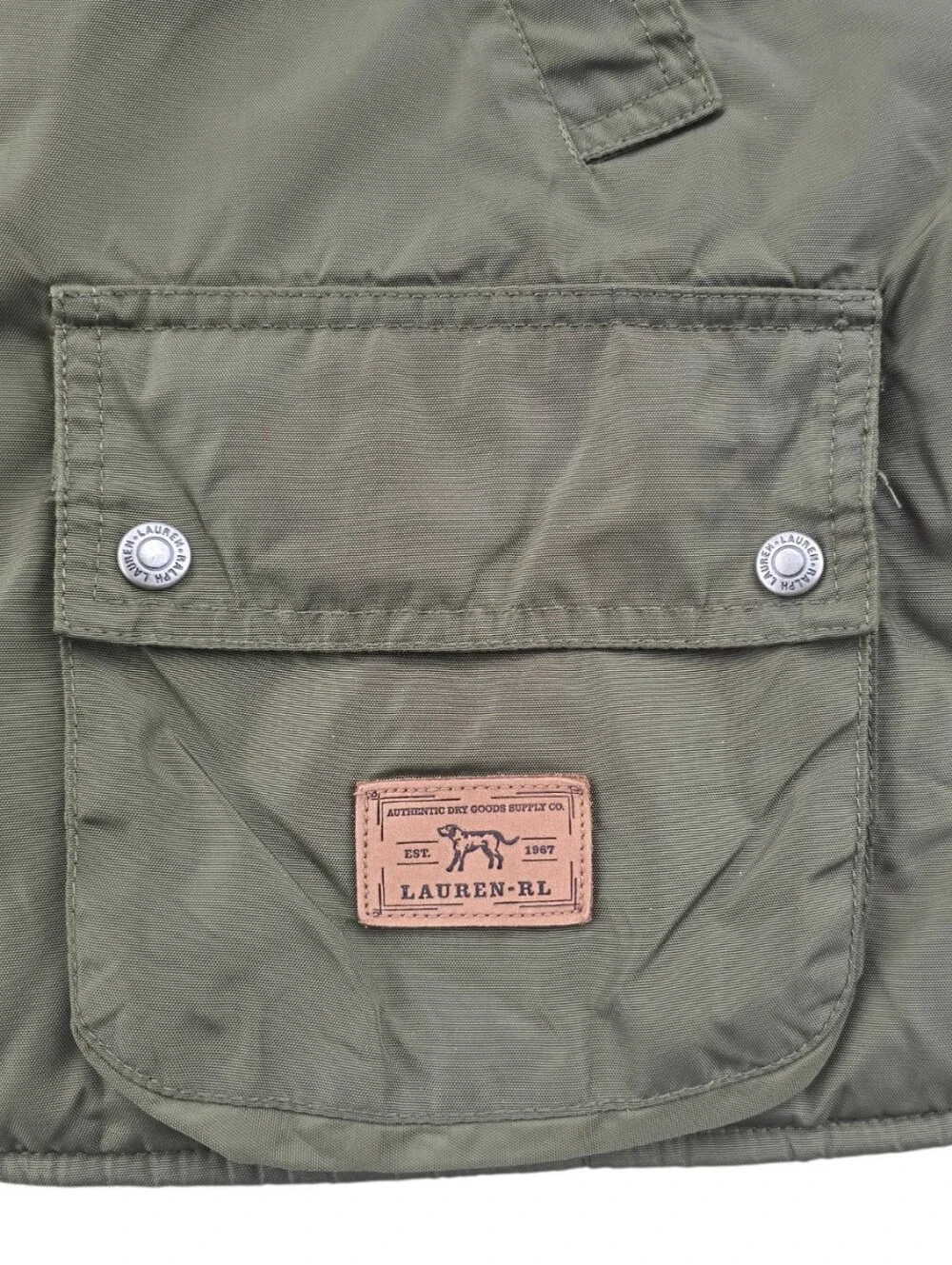 Lauren Ralph Lauren Authentic Dry Goods Supply Unisex Cargo Vest Army Green Med